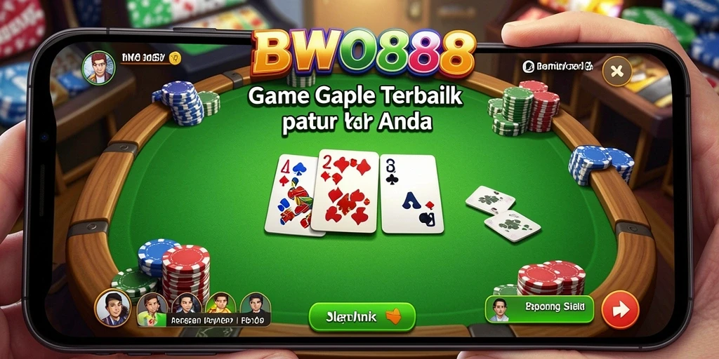 Tampilan gameplay Gaple yang seru dan interaktif di BWO888.