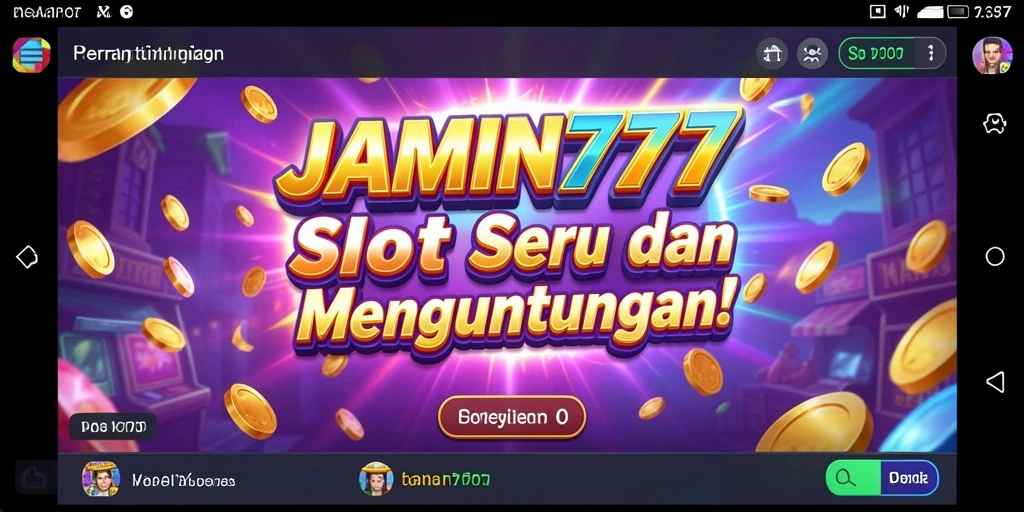 Screenshot gameplay JAMIN777 dengan tampilan menarik slot.