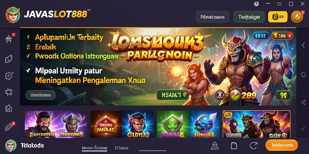 Tampilan aplikasi JAVASLOT88 yang inovatif dan menarik.