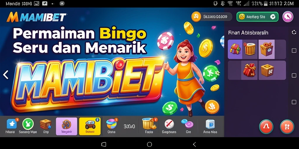 Screenshot gameplay MAMIBET menampilkan aksi seru permainan Bingo