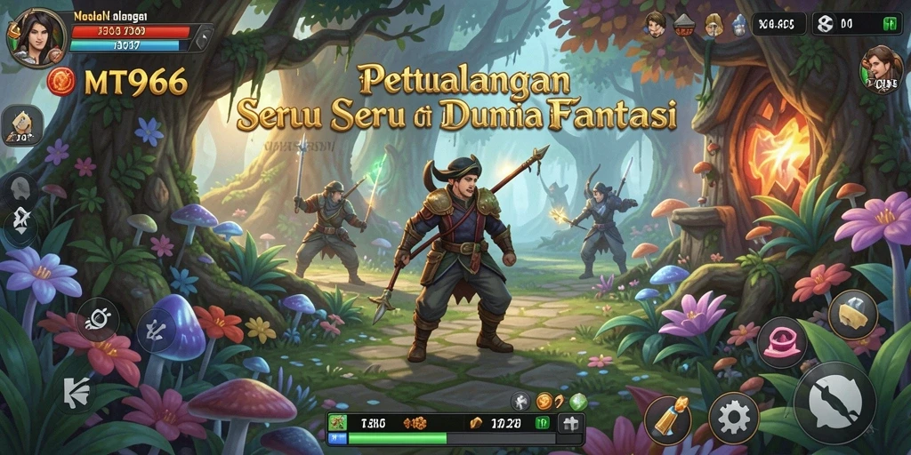 Screenshot gameplay MT966 yang menampilkan aksi petualangan mendebarkan.