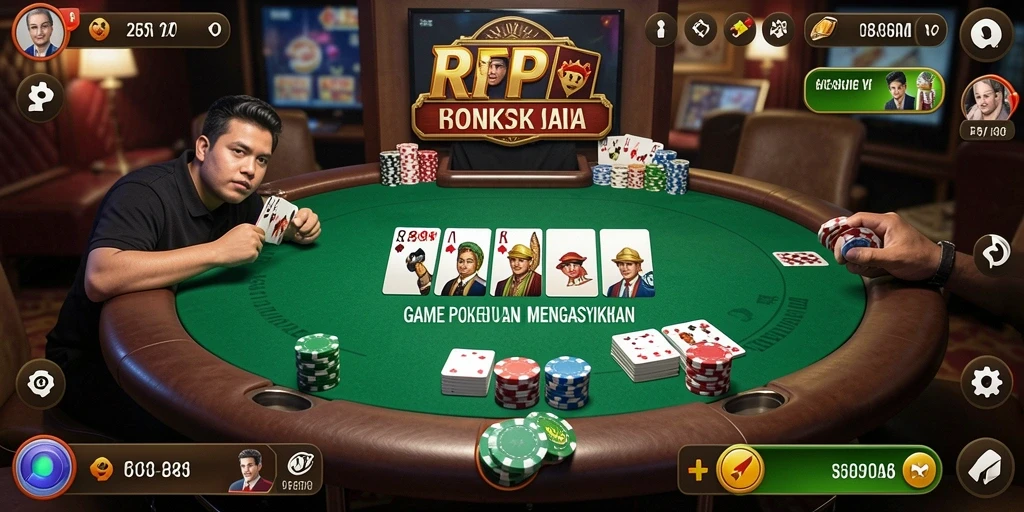 Gameplay menarik dan interaktif Poker di RP8.