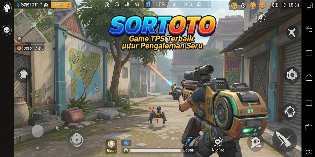 Screenshot gameplay SORTOTO yang memperlihatkan pertempuran seru.