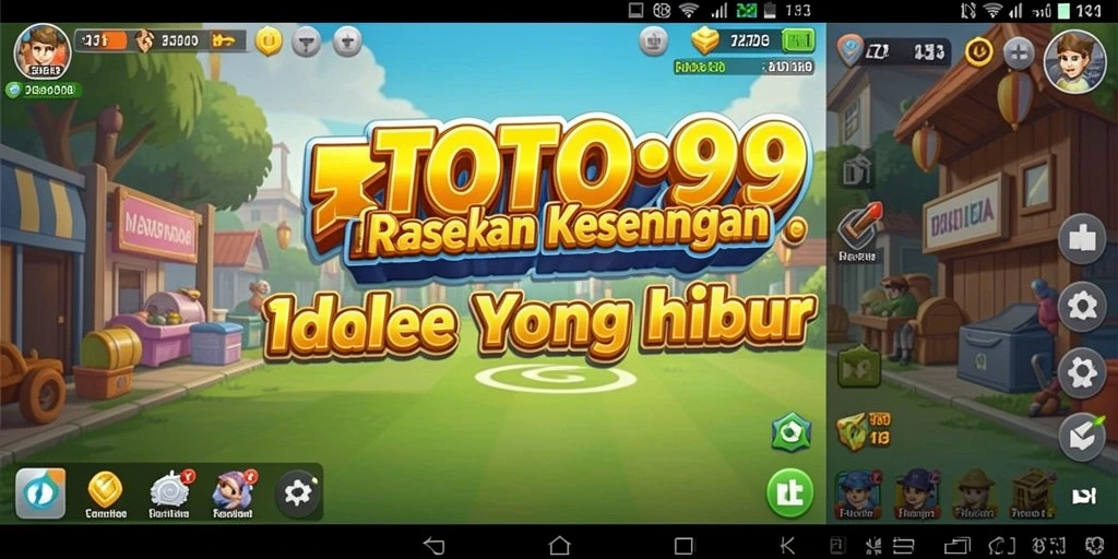 Screenshot gameplay TOTO99 menunjukkan perkembangan kerajaan yang menarik.